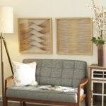 Polystone Wooden Wall Art - Set of 2 - Image 2