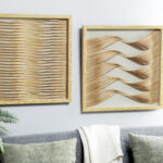 Polystone Wooden Wall Art - Set of 2