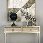 Metal Wood Console/ Desk