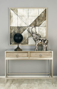 Metal Wood Console/ Desk