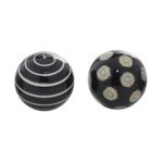 Black & White ceramic Balls - Set of 6 - Image 4