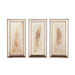 PS Wood Gold Framed Art - Set of 3