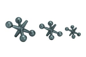 Metal Jacks Sculpture - Set of 3 - Image 3