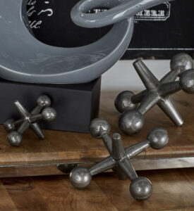 Metal Jacks Sculpture - Set of 3 - Image 2