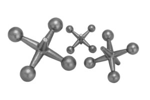 Metal Jacks Sculpture - Set of 3 - Image 4