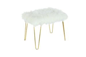 Metal Fur Gold Stool - Image 2