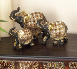 Polystone Elephant - Set of 3