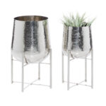Stainless Steel Planter - Set of 2 - Image 2