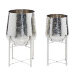 Stainless Steel Planter - Set of 2 - Image 3