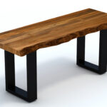 Live Edge Hallway Bench