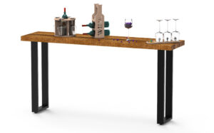 Live Edge Acacia Wood Freetown Console Table - Amber - Image 2