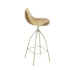 Square Wooden Metal Bar Stool