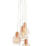 Metal 5 Pendant W/Bulb