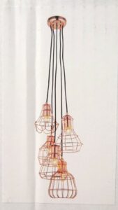 Metal 5 Pendant W/Bulb - Image 2