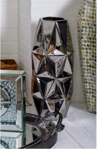 Ceramic Silver Vase - Image 2