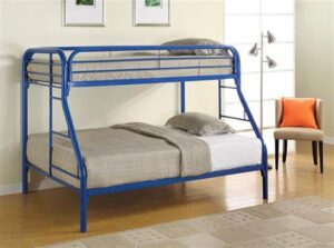 Twin/Full Metal Bunk Bed - Blue