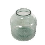 Green Glass Spotted Decorative Vase - Image 4