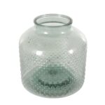 Green Glass Spotted Decorative Vase - Image 3