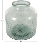 Green Glass Spotted Decorative Vase - Image 2