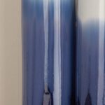 Glazed Ceramic Cylindrical Vase