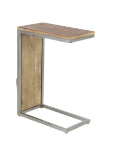 Wood Metal Side Table - Image 4