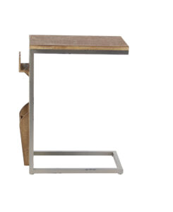 Wood Metal Side Table - Image 5