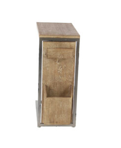 Wood Metal Side Table - Image 6