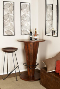 Wood Metal Stool - Image 2