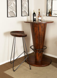 Wood Metal Stool