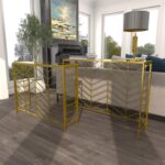 Metal Glass Console Table - Set of 2 - Image 2