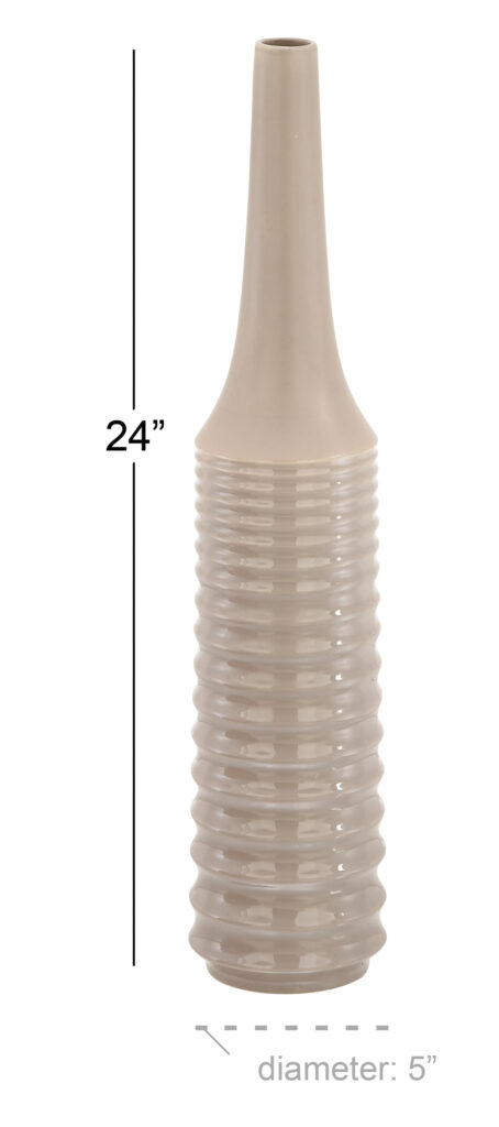 Ceramic Brown Vase - Image 4