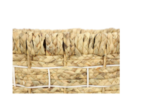 Water Hyacinth Metal Basket - Set of 3 - Image 4