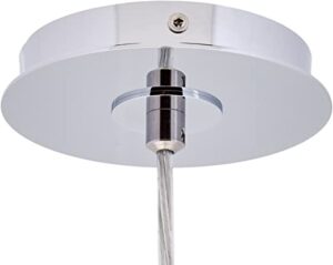 Caldwell 1 Light 5 inch Chrome and Aluminium Pendant Ceiling Light - Image 3