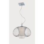 Retro Single Light Down Lighting Pendant with Frost Glass Shade