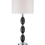 Carla 33 inch 23 watt Gun Metal and Chrome Table Lamp