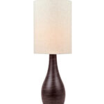 Quatro 31 inch 100 watt Brushed Dark Bronze Table Lamp