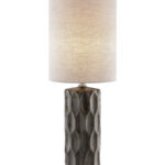 Halsey 25 inch 60 watt Gun Metal Table Lamp - Gunmetal Ceramic