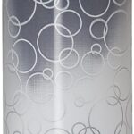 Lola – Ceiling lamp, polished steel, with 3-D Reproduced Vinyl Circle Shade