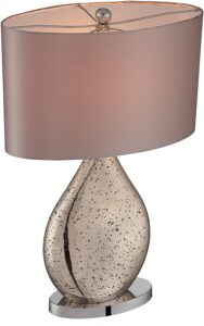 Mandalay 23 inch 23 watt Gold and Chrome Table Lamp - Image 2