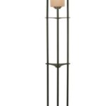 Bess 3 Light Floor Lamp with White Glass Shades