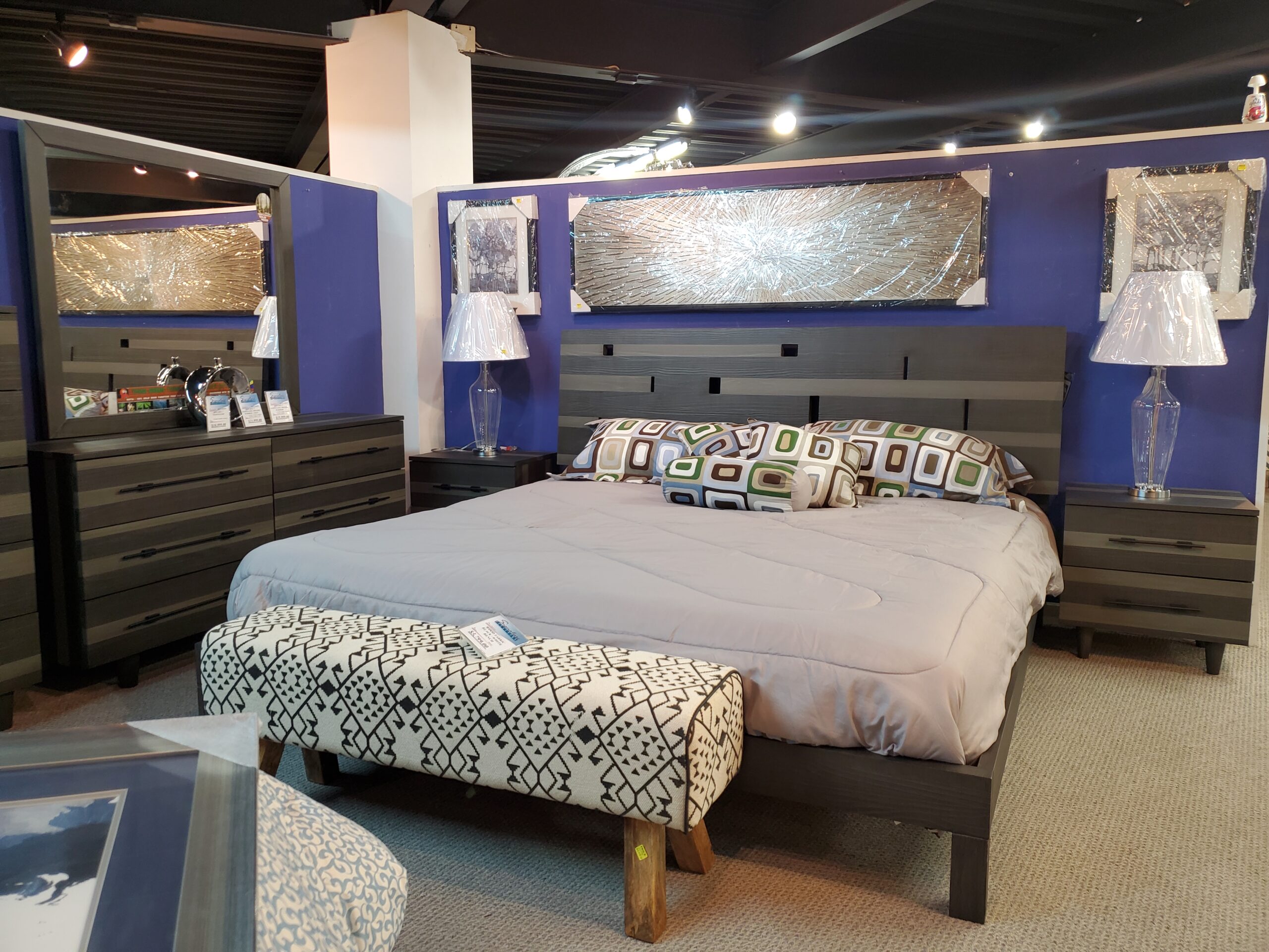 Reclaimed Collection-5 Reclaimed King Bedroom Collection W/Chest - 100% Solid Wood - Image 1