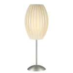Egg Satin Steel Table Lamp Portable Light