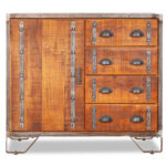 Urban 1 Door Wooden Sideboard - Mango Wood