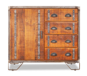 Urban 1 Door Wooden Sideboard - Mango Wood