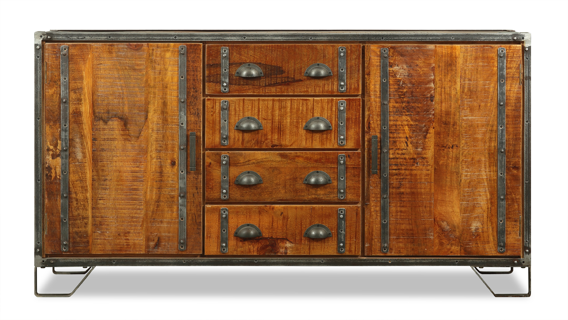 68103_1 Urban 2 Door Wooden Sideboard - Mango Wood - Image 1