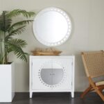 Wood Cabinet Mirror - Set of 2