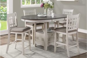 Junipero 5pc Dining Set - Antique White