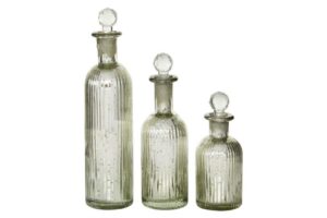 Glass Stopper Bottle - Set of 3 - Image 6