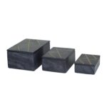 Marble Aluminum Glam Box S/3 - Black - Image 2