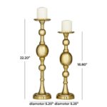 Aluminum Candle Holder - Set of 2 - Image 4